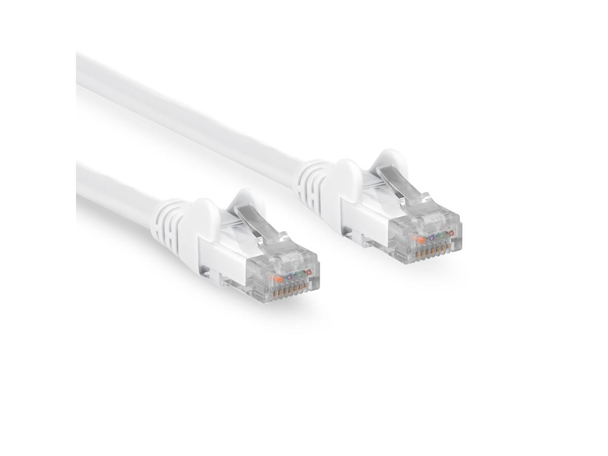 Rocstor 100 Ft (30.5m) Cat6 Ethernet Cable - 100% Copper Ul Rated Snagless - 24 Awg - White - Y10C474-WT