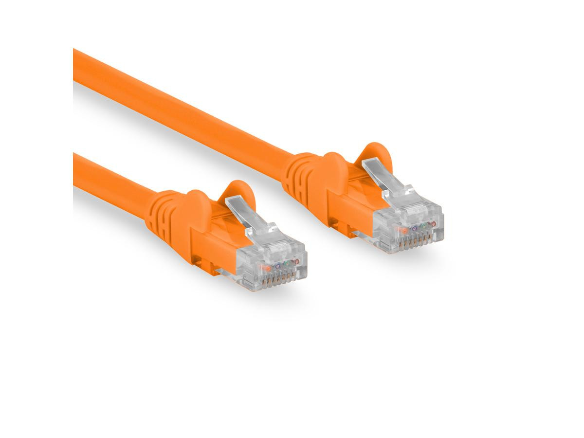 Rocstor 100 Ft (30.5m) Cat6 Ethernet Cable - 100% Copper Ul Rated Snagless - 24 Awg - Orange - Y10C472-OR