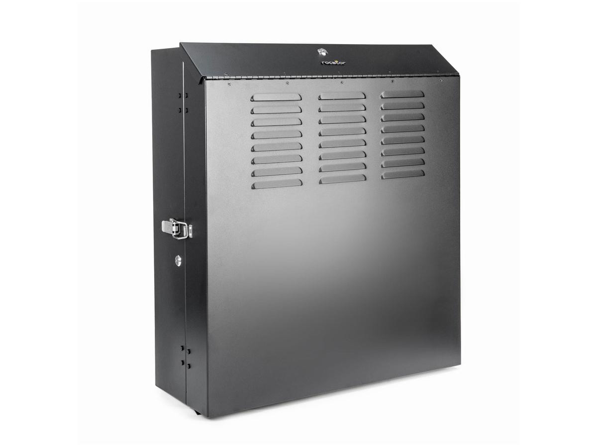 Rocstor Solidrack 5u Low Profile Vertical Mount Switch-depth Wall-mount Rack Enclosure Cabinet - 5u Rack Height X 19 Rack Width - Steel - Black - Y10E047-B1