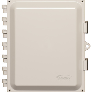 Acceltex 12x10x6 Nonconfigured Polycarbonate Enclosure with Solid Door & Latch Lock - ATS-12106P-S-L-NC