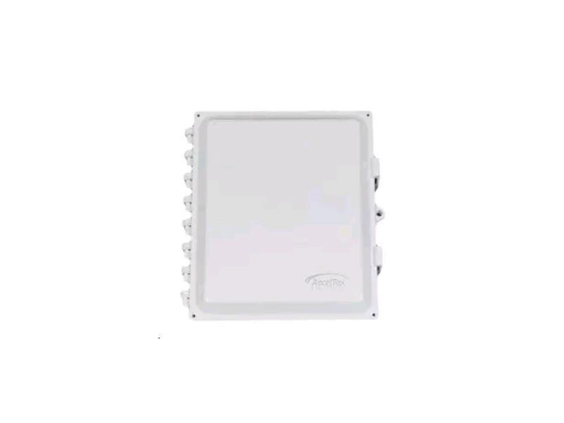 Acceltex 14x12x6 Nonconfigured Polycarbonate Enclosure with Solid Door & Latch Lock - ATS-14126P-S-L-NC