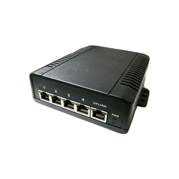 Acceltex 802.3af and 802.3at 4 Port PoE Switch - ATS-POES-12VDC-56VDC