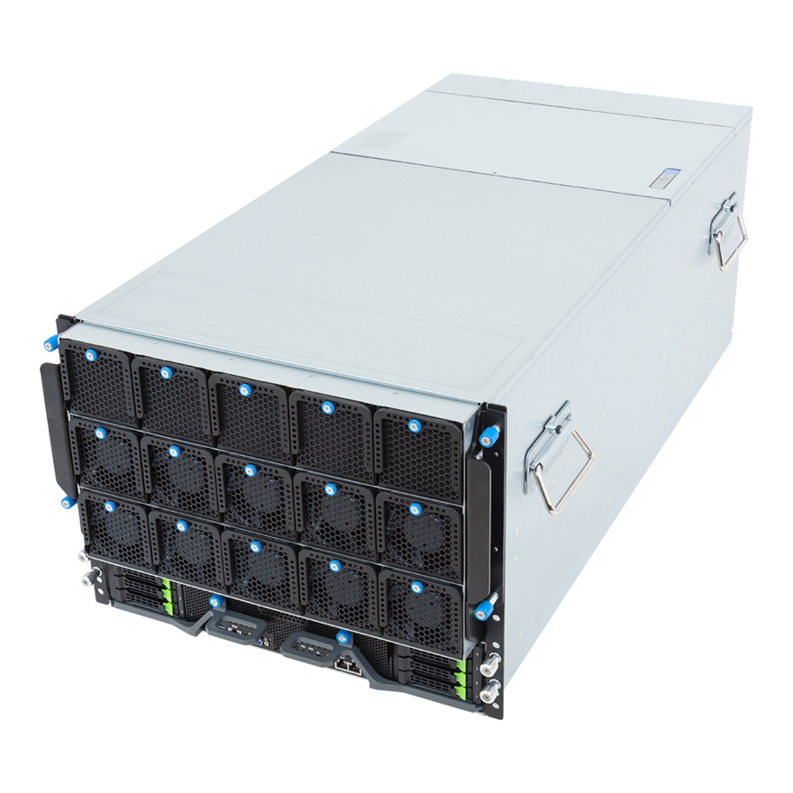 Gigabyte HPC/AI Server - 5th/4th Gen Intel Xeon Scalable - 8U DP NVIDIA HGX H200 8-GPU - G893-SD1-AAX3