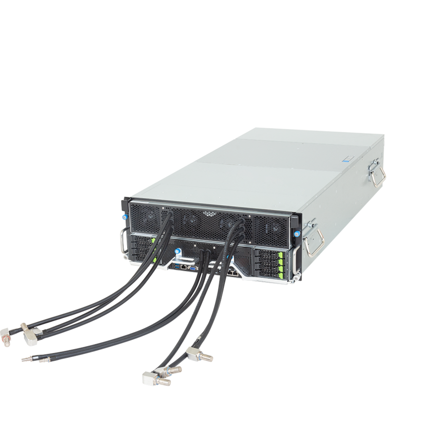 Gigabyte HPC/AI Server - AMD EPYC 9005/9004 - 4U DP NVIDIA HGX H200 8-GPU DLC - G4L3-ZD1-LAX3