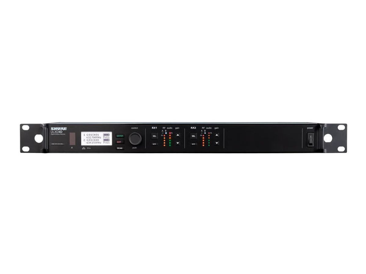 Shure Ulxd4D Dual-Channel Digital Wireless Receiver - ULXD4DTA=-G50