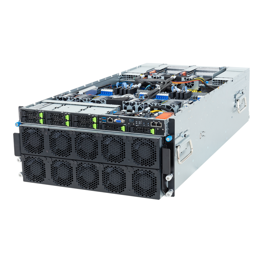 Gigabyte HPC/AI Server - AMD EPYC 9005/9004 - 5U DP AMD Instinct MI300X 8-GPU - G593-ZX1-AAX1