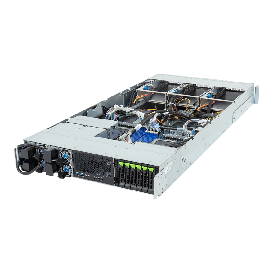 Gigabyte NVIDIA MGX Server - AMD EPYC 9005/9004 - 2U DP 4 x PCIe Gen5 GPUs Immersion - XV23-ZX0-IAJ1