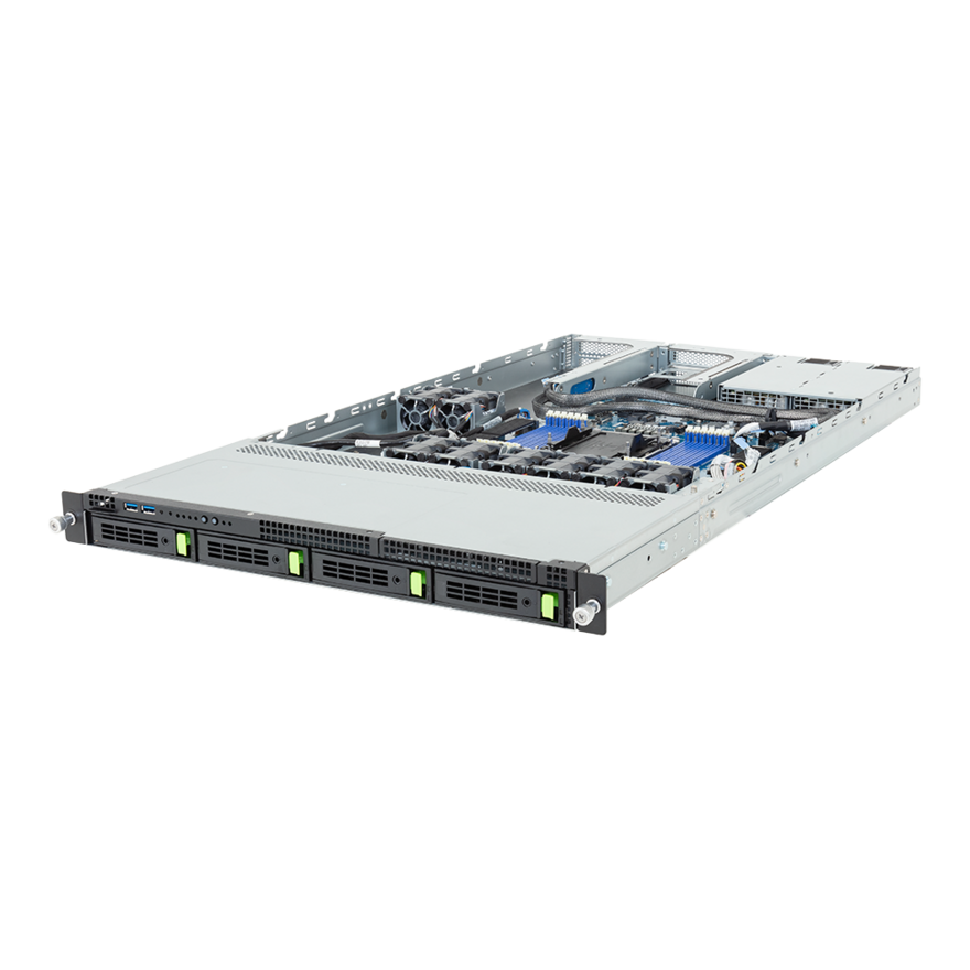 Gigabyte Rack Server - Intel Xeon 6 Processors - 1U UP 1 x PCIe Gen5 GPU - R164-AG0-AAV1
