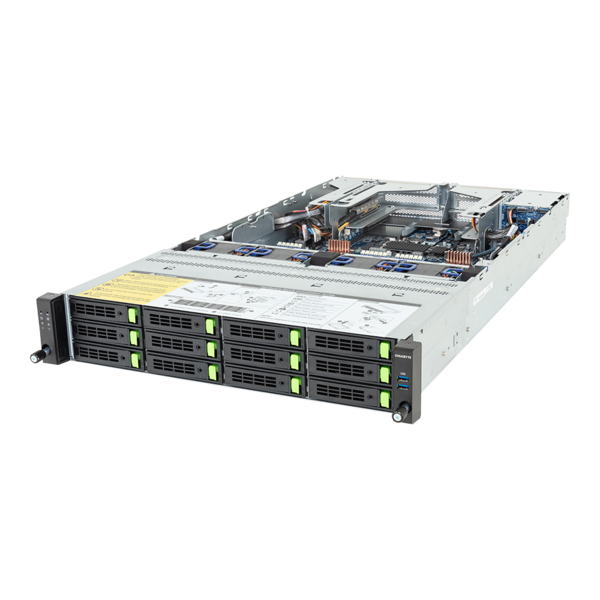Gigabyte Rack Server - Intel Xeon 6 Processors - 2U DP 12+2-Bay Gen5 NVMe/SATA/SAS-4 - R284-A90-AAL1