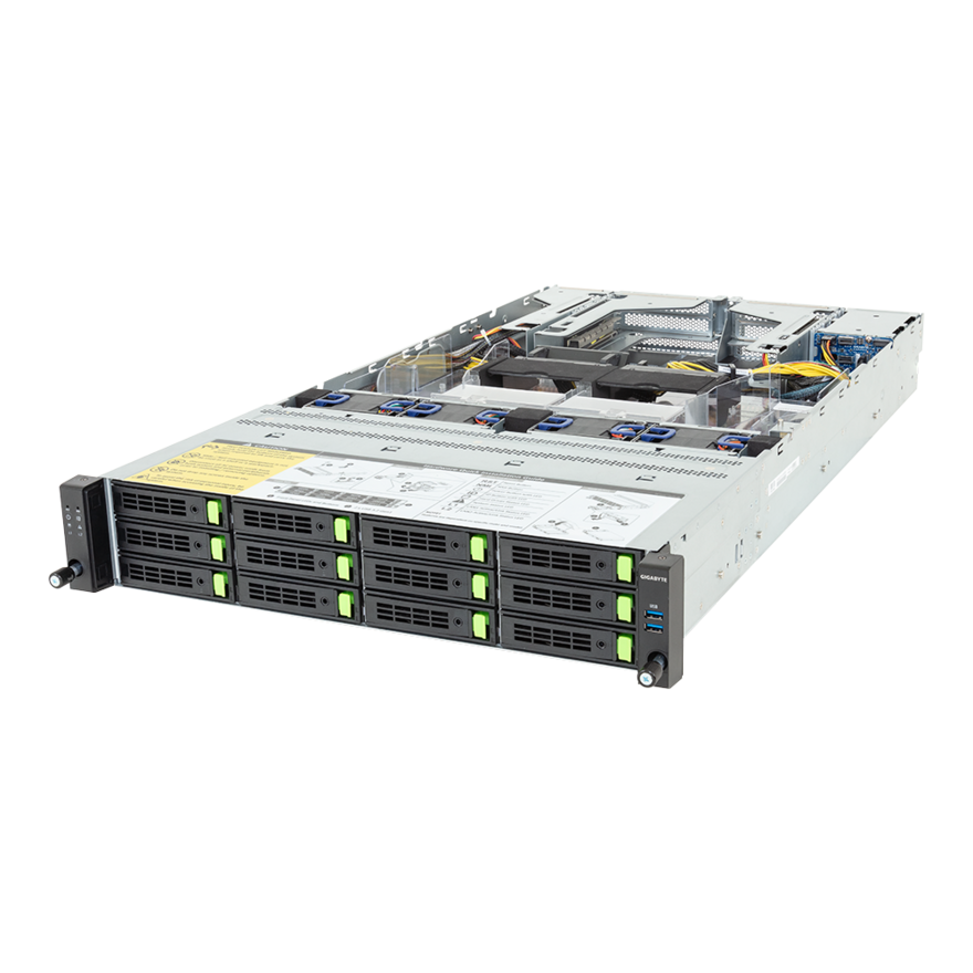 Gigabyte Rack Server - Intel Xeon 6 Processors - 2U DP 2 x PCIe Gen5 GPUs - R284-A93-AAS1