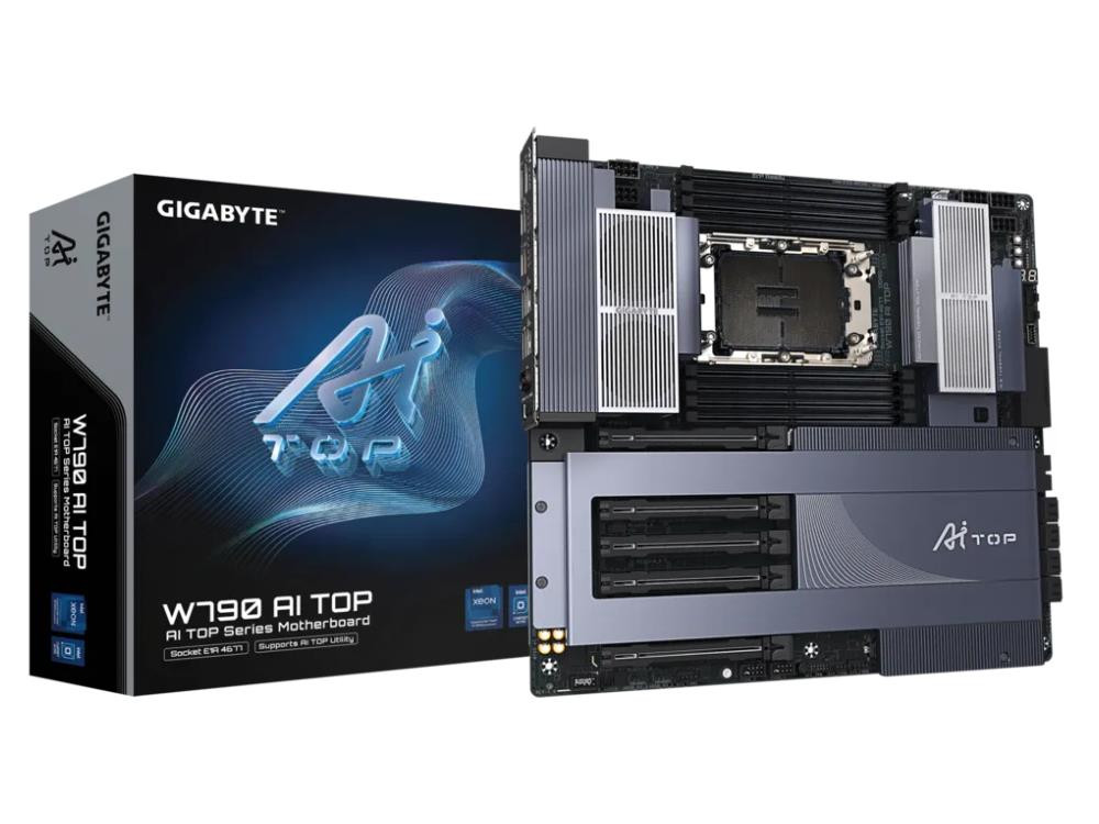 Gigabyte W790 Ai Top - S/pdif Out - E-atx - Intel Xeon W-3500/w-3400/w-2500/w-2400 Series Processors - Intel W790 - Lga4677 - Ddr5 - 2tb Ram Supported - Usb,rj-45, Thunderbolt 4 Connectors, Displayport, Optical S/pdif Out Connector - W790 AI TOP
