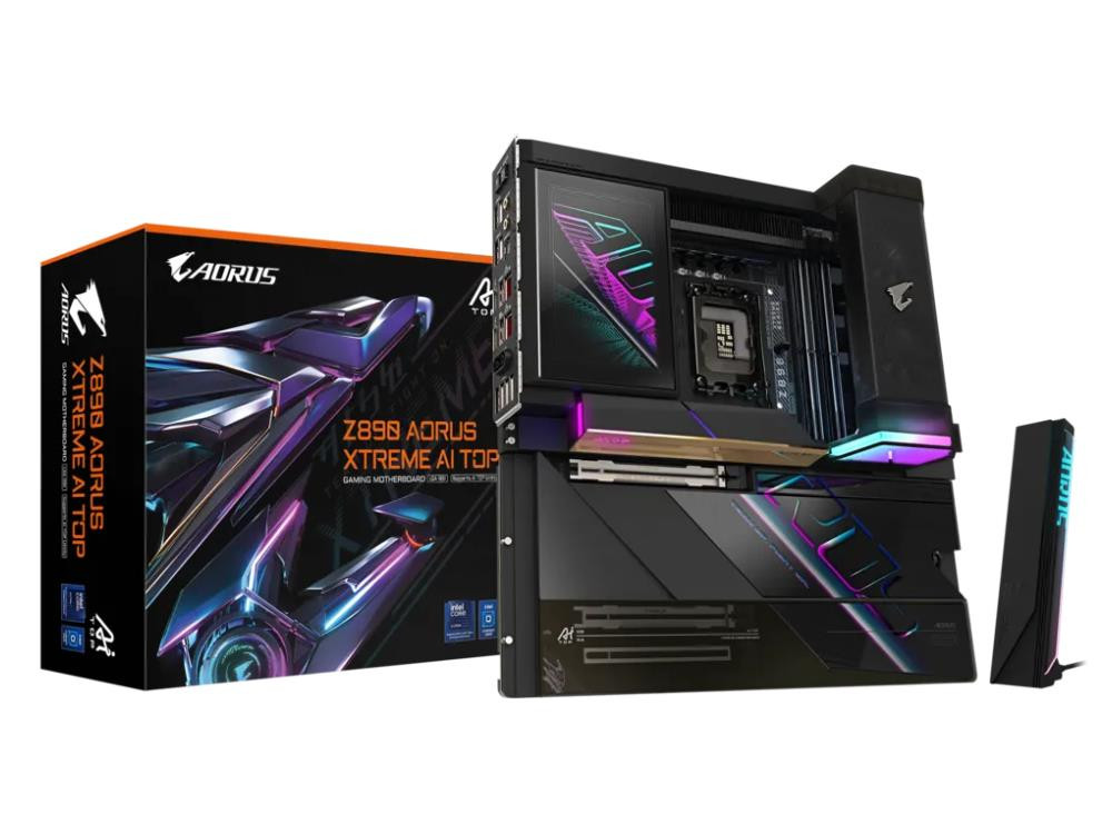 Gigabyte Z890 Aorus Xtreme Ai Top - S/pdif Out - E-atx - Intel Core Ultra Processors - Intel Z890 - Lga1851 Socket: - Ddr5 - 256gb Ram Supported - Usb, Rj-45, Audio Jacks, Antenna Connectors (2t2r), Intel Thunderbolt - Z890 AORUS XTREME AI TOP