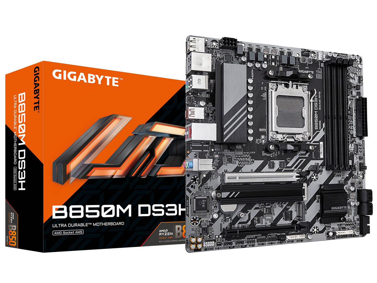 Gigabyte B850m Ds3h - Audio Output - Micro Atx - Amd Ryzen 9/8/7000 Series Processors - Amd Am5 B850 - Socket Am5 - Ddr5 - 256gb Ram Supported - Usb,rj-45 - Realtek 2.5gbe Lan Chip (2.5 Gbps/1 Gbps/100 Mbps) - Displayport,hdmi - B850M DS3H
