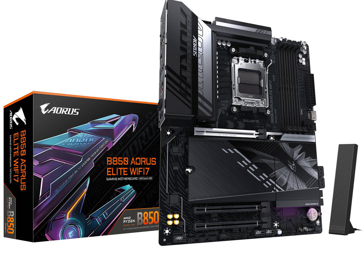 Gigabyte B850 Aorus Elite Wifi7 - Audio Output - Atx - Amd Ryzen 9/8/7000 Series Processors - Amd Am5 B850 - Socket Am5 - Ddr5 - 256gb Ram Supported - Rj-45,usb - Realtek 2.5gbe Lan Chip (2.5 Gbps/1 Gbps/100 Mbps) - B850 AORUS ELITE WIFI7