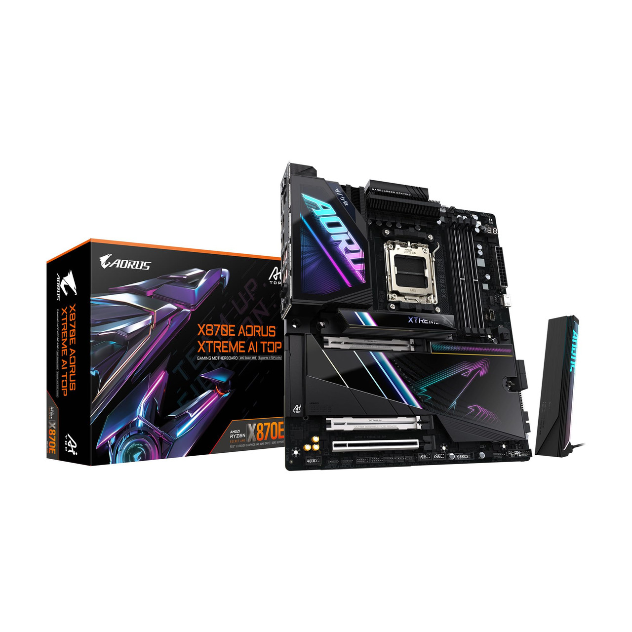 Gigabyte X870e A Xtreme Ai Top - S/pdif Out - E-atx - Amd Ryzen 9000 Series Processors/ Amd Ryzen 8000 Series Processors/amd Ryzen 7000 Series Processors - Amd X870e - Socket Am5 - Ddr5 - 256gb Ram Supported - X870E A XTREME AI TOP