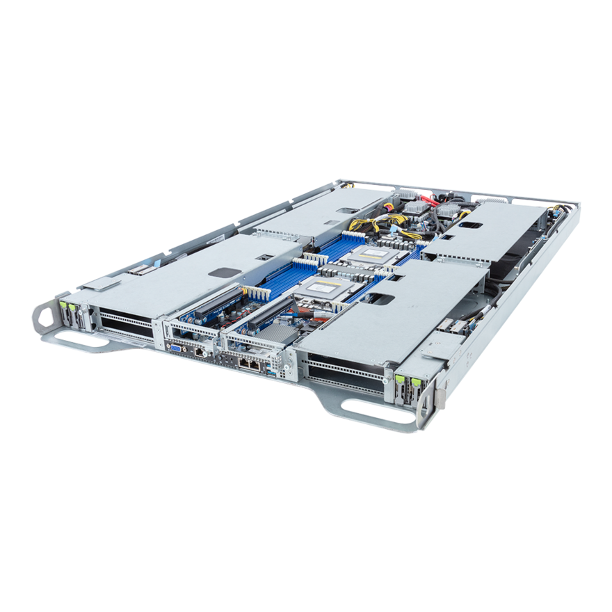 Gigabyte ORv3 GPU Server - AMD EPYC 9005/9004 - 1OU DP 4 x PCIe Gen5 GPUs Immersion - TO15-Z40-IA01