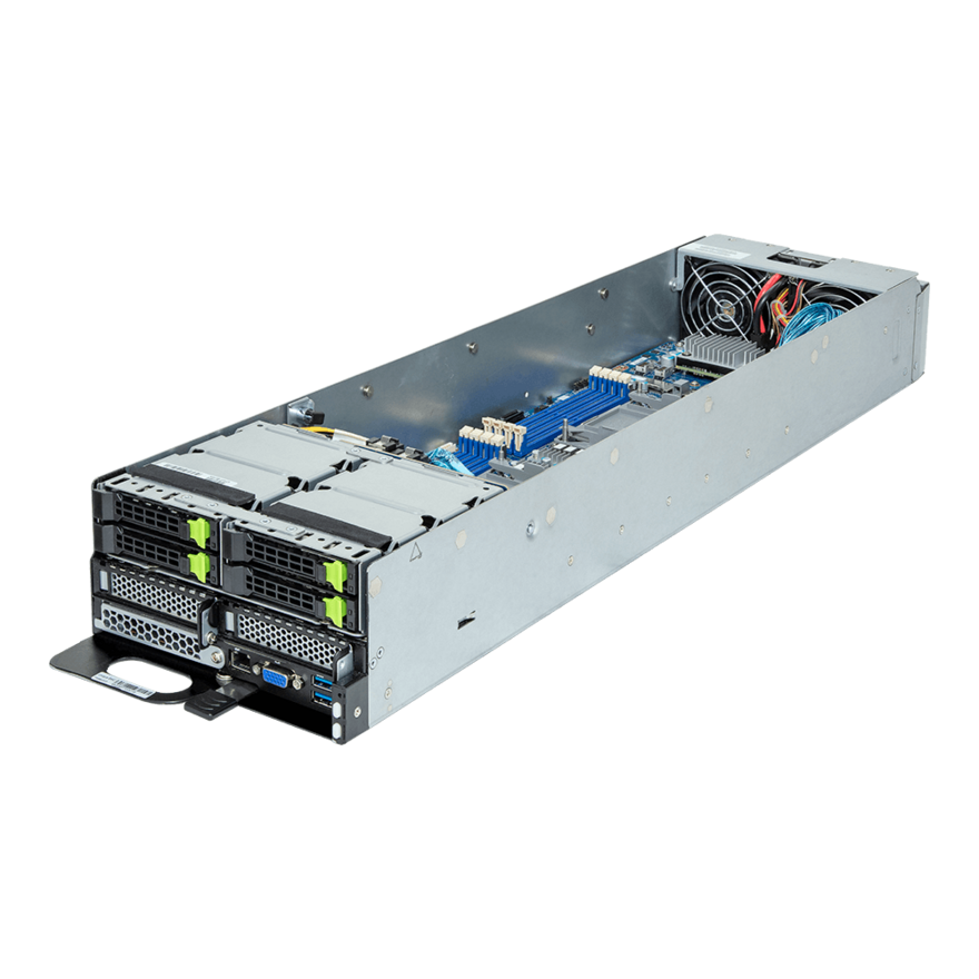 Gigabyte ORv3 Compute Node - 3rd Gen Intel Xeon Scalable - 2OU 3-Node DP 4-Bay Gen4 NVMe/SATA/SAS - TO23-H60