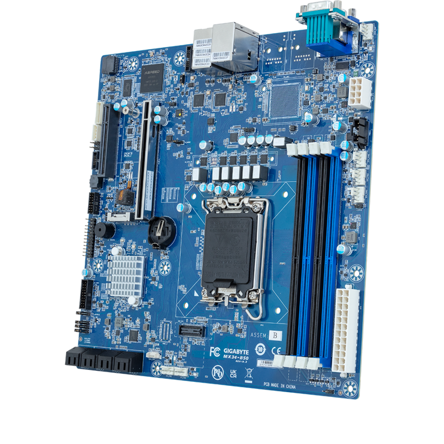 Gigabyte Motherboard - Intel Xeon 6300/E-2400 - microATX UP - MX34-BS0