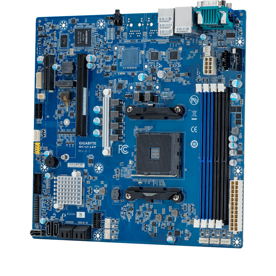 Gigabyte Motherboard - AMD Ryzen 5000/4000/3000 Series - microATX UP - MC12-LE0