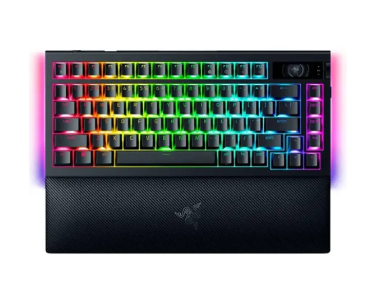 Razer BlackWidow V4 Pro 75% Wireless Orange Switch Gaming Keyboard with Hot-Swappable Design - Black - RZ03-05130200-R3U1 Razer BlackWidow V4 Pro 75% Wireless Orange Switch Gaming Keyboard with Hot-Swappable Design - Black - RZ03-05130200-R3U1