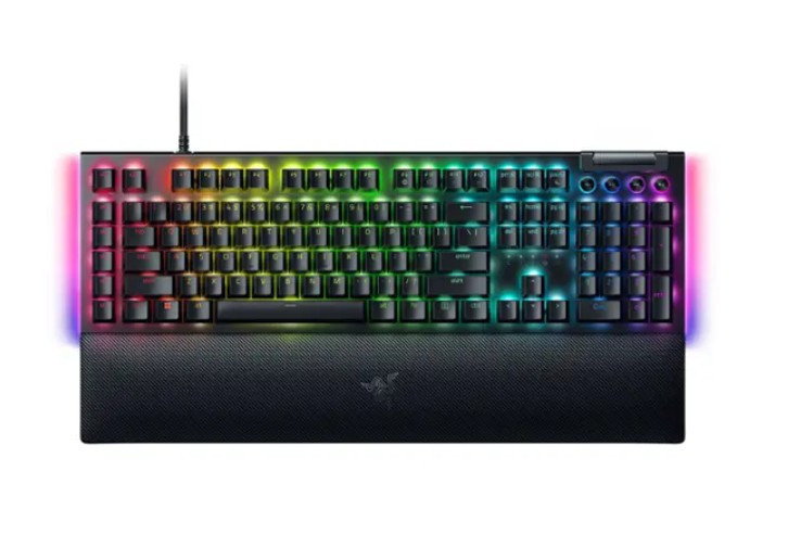 Razer BlackWidow V4 Full Size Wired Mechanical Green Switch Gaming Keyboard with Chroma RGB - Black - RZ03-04690200-R3U1 Razer BlackWidow V4 Full Size Wired Mechanical Green Switch Gaming Keyboard with Chroma RGB - Black - RZ03-04690200-R3U1