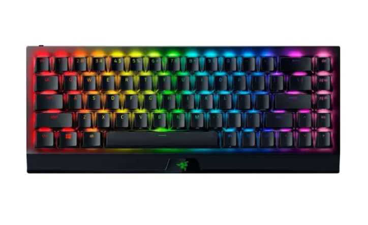 Razer BlackWidow V3 Mini Hyperspeed Phantom Edition 65% Wireless Mechanical Yellow Linear Switch Gaming Keyboard - Black - RZ03-03891900-R3M1