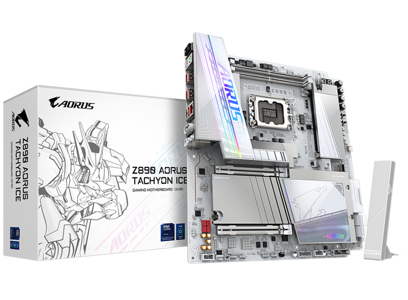 Gigabyte Z890 Aorus Tachyon Ice - Intel Core Ultra processors (Series 2) Support - Z890 A TACHYON ICE