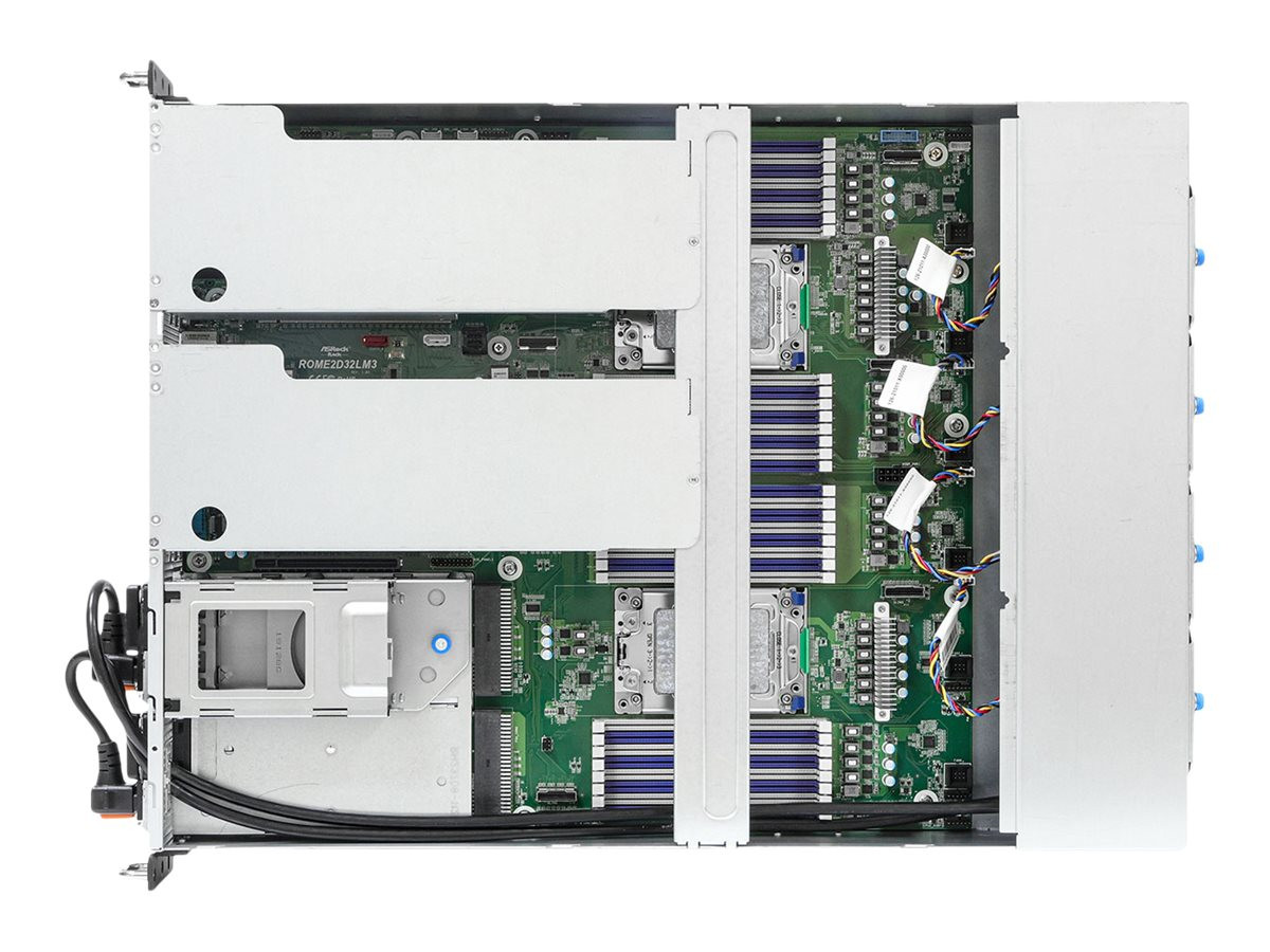 AsRock Rack 2u2e-f/rome2 2u Rackmount Server Barebone Dual Socket Sp3 (lga4094) Amd Epyc 7003 And 7002 Series Processors Sockets 2 Nvme Drive Bays - 2U2E-F/ROME2