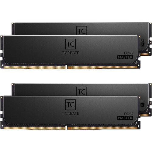 Team Group 96GB T-Create Master DDR5 6000 MHz ECC RDIMM Memory Kit (4 x 24GB) - CTCMD596G6000HC32AQC01
