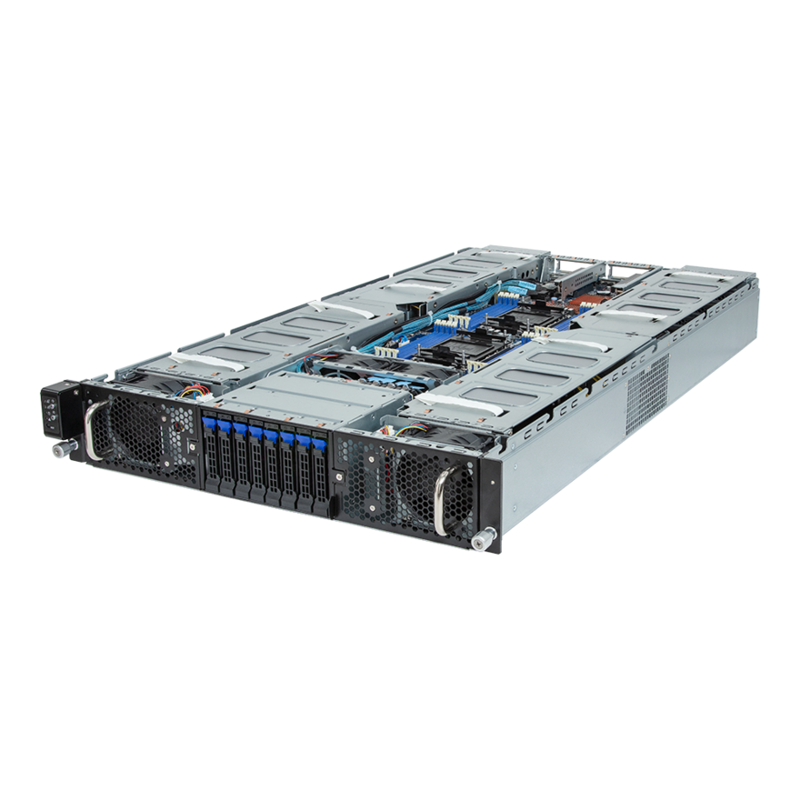 Gigabyte HPC/AI Server - 5th/4th Gen Intel Xeon Scalable - 2U DP 8 x PCIe Gen5 GPUs - G293-S45-AAP1