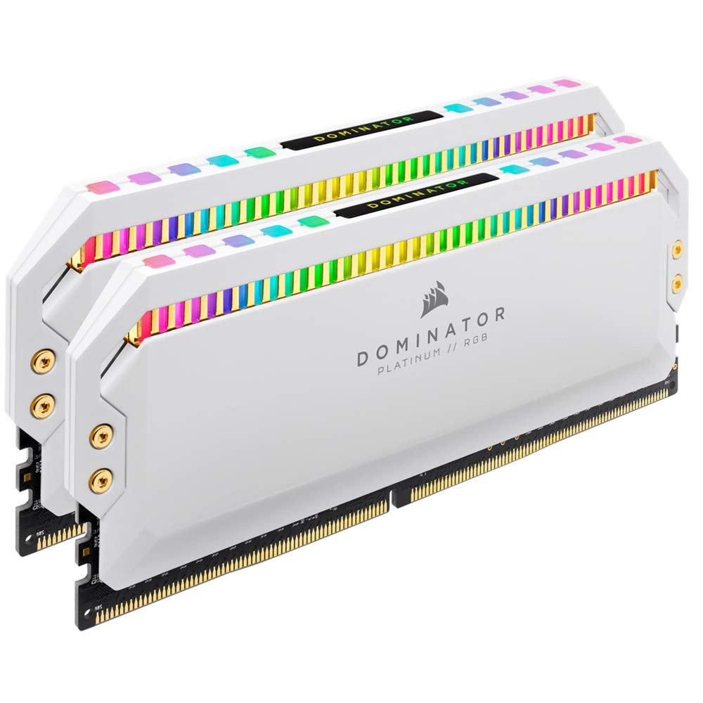 Corsair Dominator Platinum Rgb 16gb (2x8gb) Ddr4 3200 (pc4-25600) C16 1.35v - White - CMT16GX4M2C3200C16W
