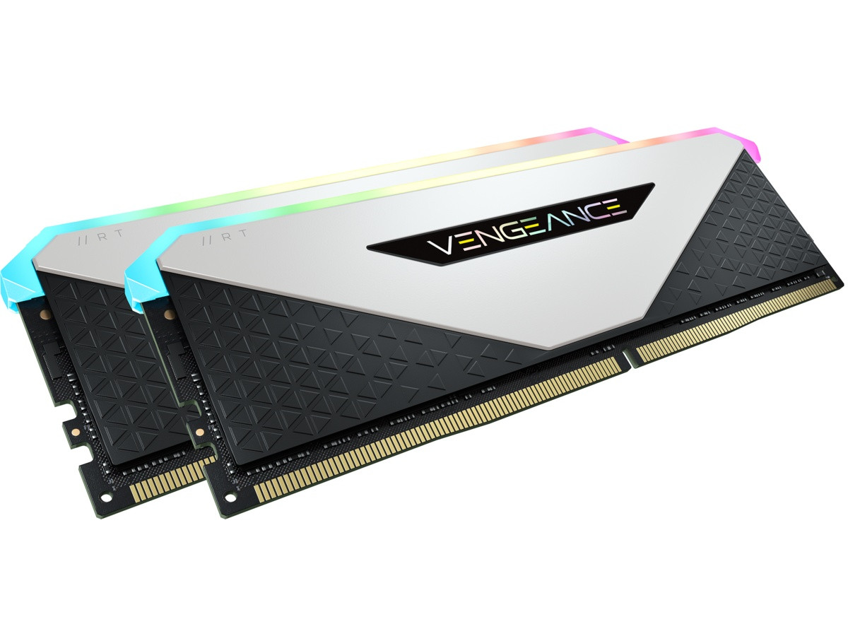 Corsair Vengeance Rgb Rt 64gb (2x32gb) Ddr4 3200 (pc4-25600) C16 1.35v Desktop Memory - CMN64GX4M2Z3200C16W Corsair Vengeance Rgb Rt 64gb (2x32gb) Ddr4 3200 (pc4-25600) C16 1.35v Desktop Memory - CMN64GX4M2Z3200C16W