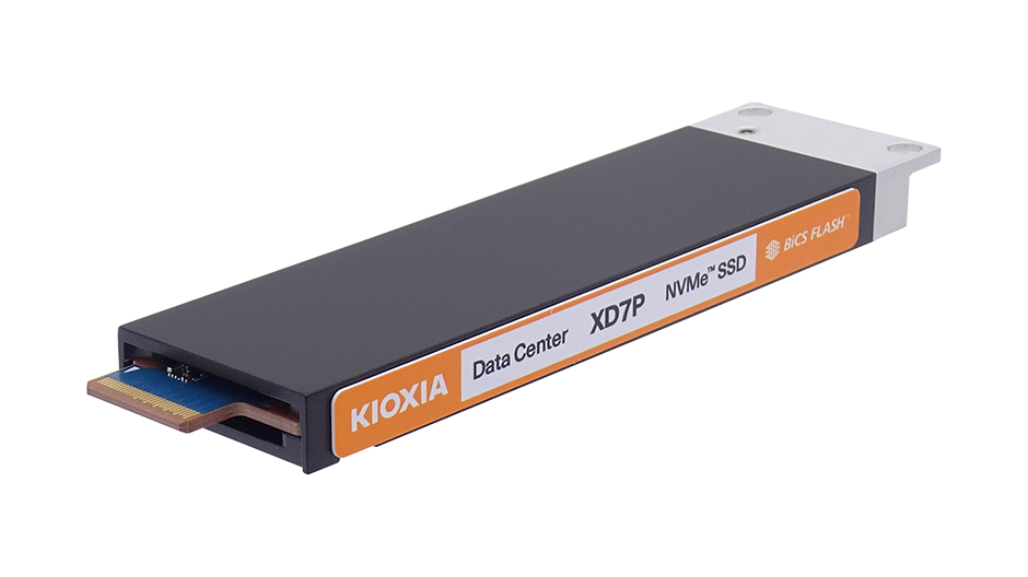 Kioxia XD7P - PCIe - 1DWPD - 3840GB - Non-SED - E1.S.15mm - KXDZ1RJ93T84