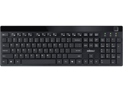 ADESSO 2.4Ghz RF Wireless Keyboard with Fingerprint Reader