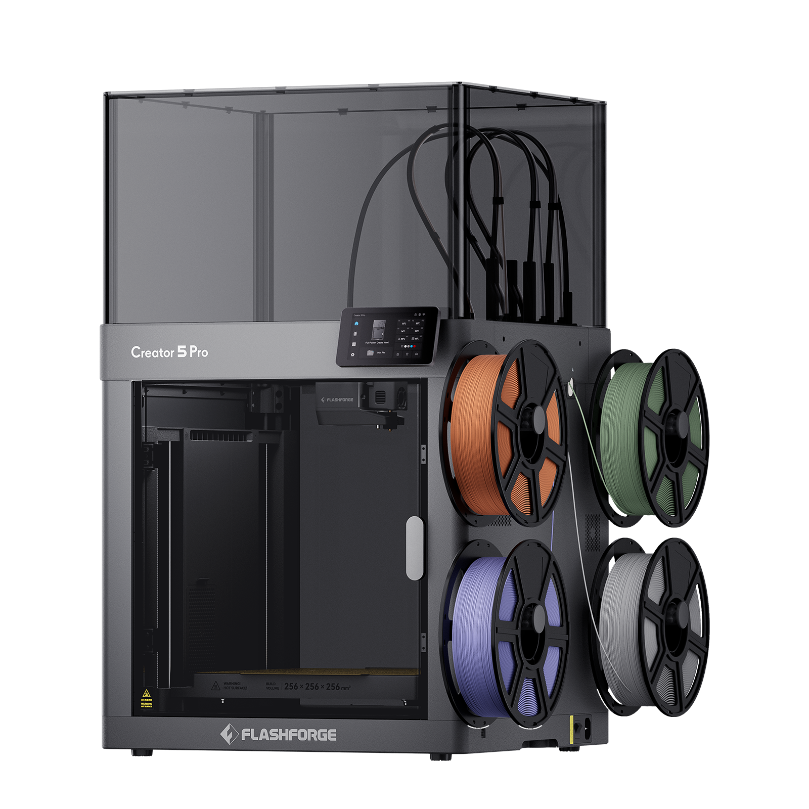 Flashforge Creator 5 Pro 4-Toolheads Multi-Color 3D Printer