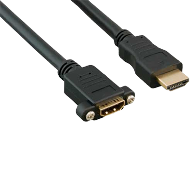 Simply Nuc Extension, Hdmi-Male To Panel Mount Hdmi-Female, 1Ft, 3 Pack - 752-0007-003