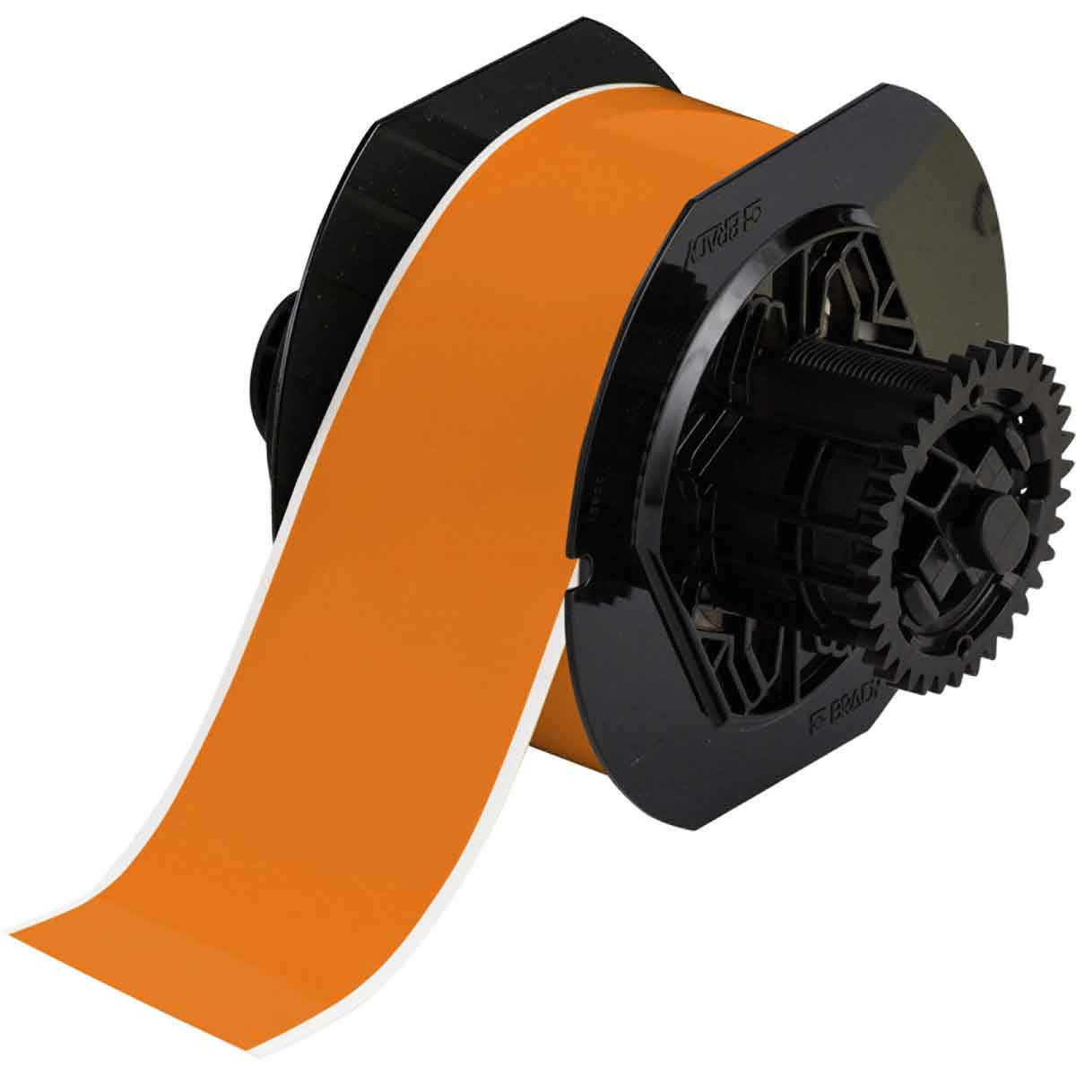 Brady B30 Series Low-Halide Polyester Labels - Orange - B30C-2250-569-OR