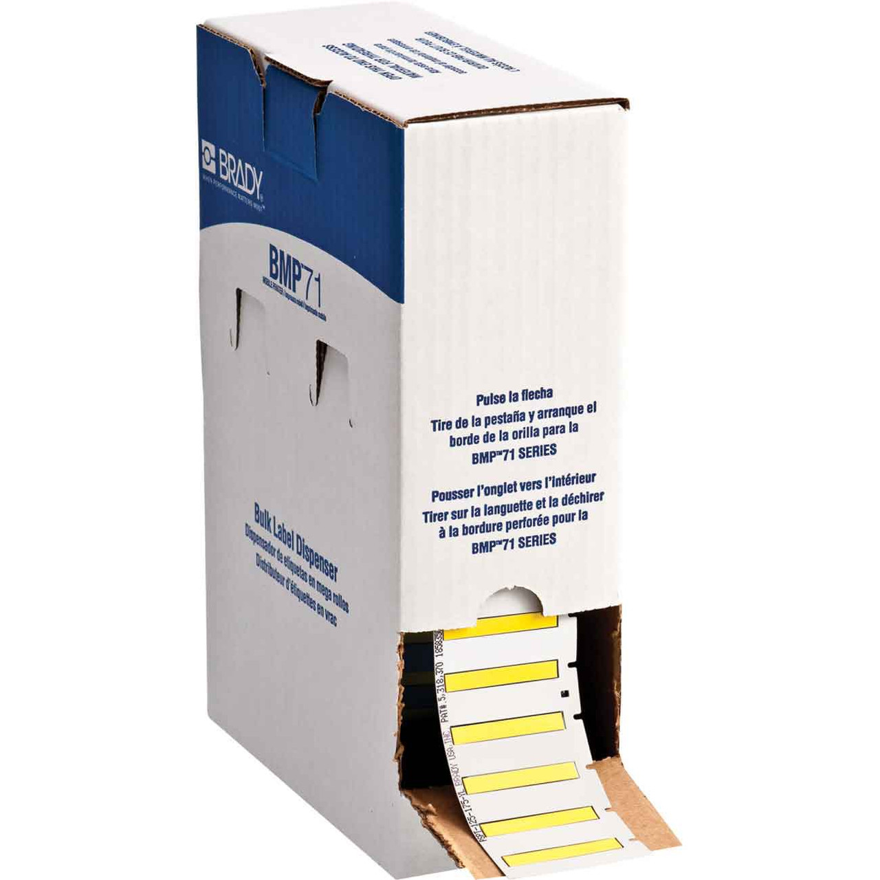 Brady PermaSleeve Heat Shrink Wire and Cable Labels, 1/8" Dia, Bulk, for BMP61 BMP71 M611 - 1.75", Yellow - BM71-125-175-342