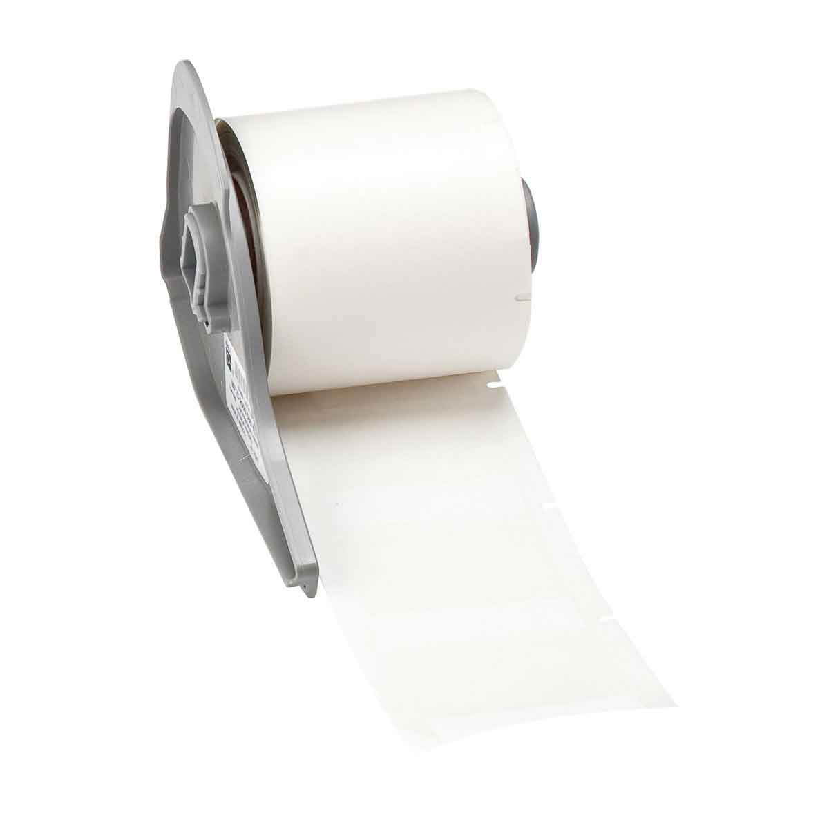 Brady Self-Laminating Vinyl Wrap Around Labels for BMP71 - 1.5" x 1.75", White / Clear - M71-88-427