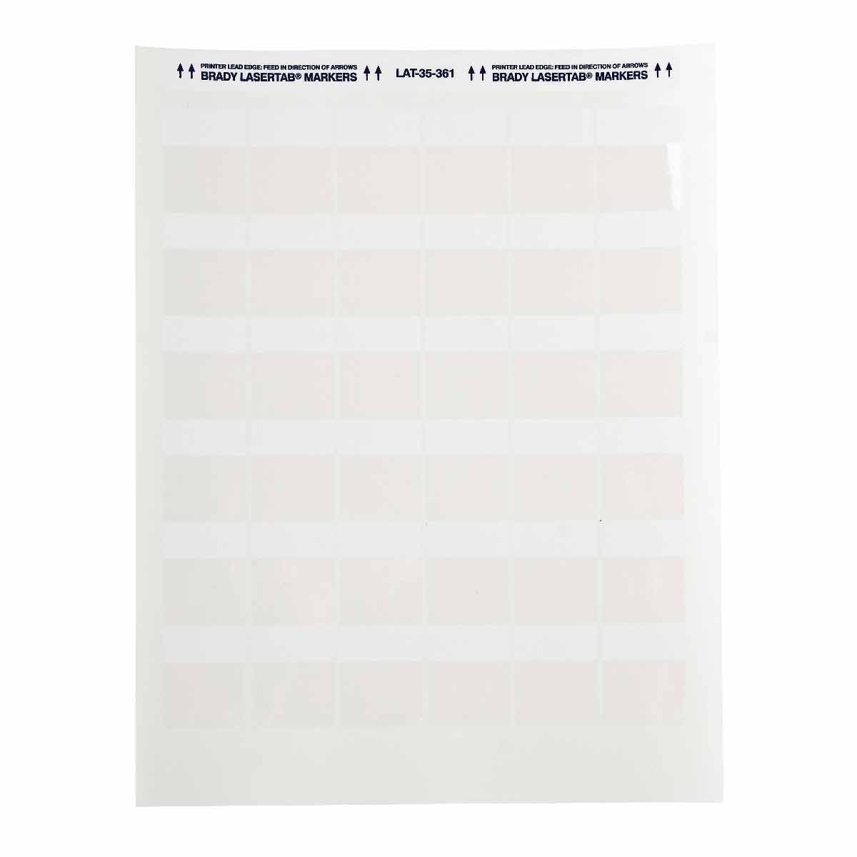 Brady LaserTab Series Self-Laminating Polyester Labels - LAT-35-361-2.5