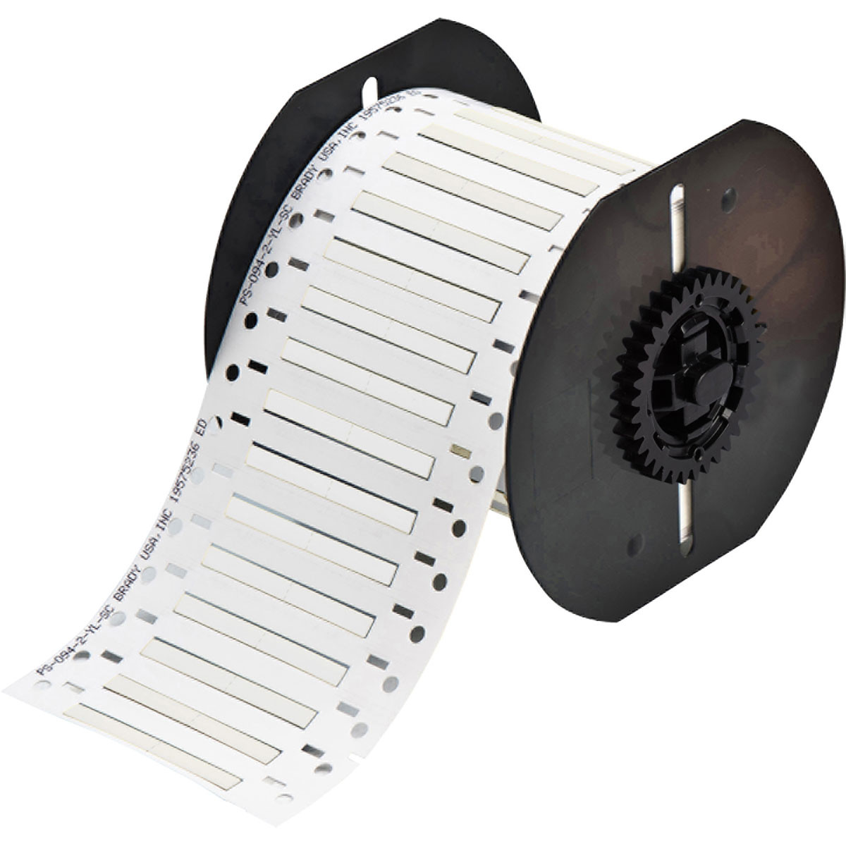 Brady PermaSleeve Heat Shrink Wire and Cable Labels, Single-sided, for B33 Printers - 0.094" Dia x 1", White - B33-94-2-342-2
