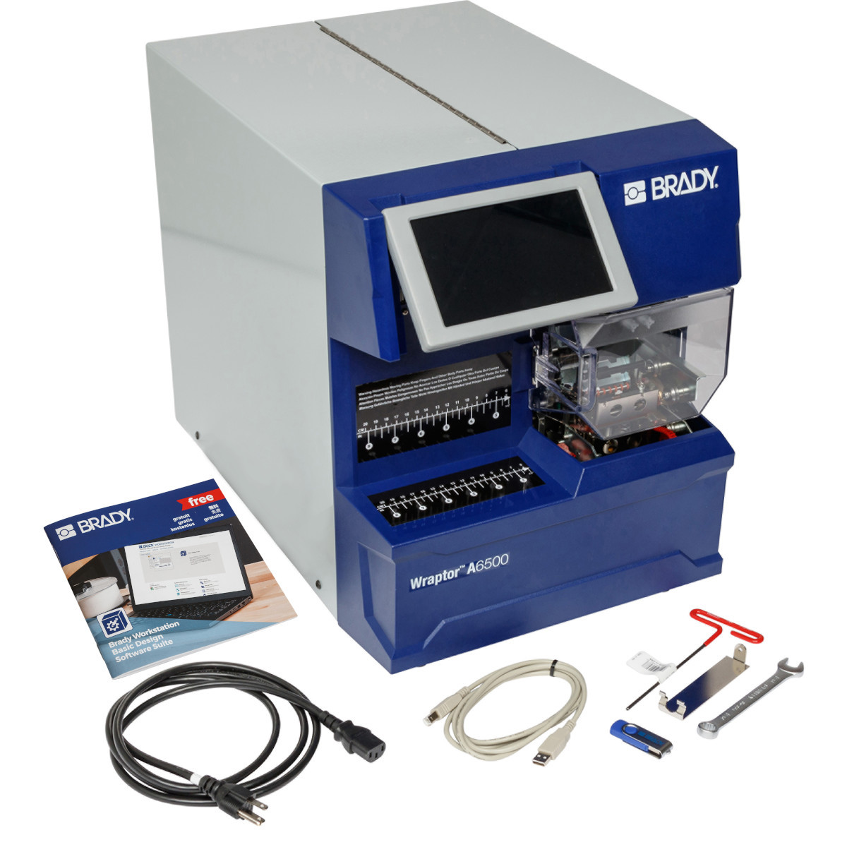 Brady Wraptor A6500 Wrap Printer Applicator with Product and Wire ID Software Suite - WRAPTOR-A6500