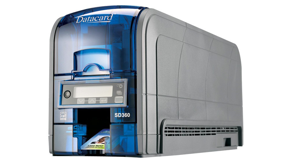 Brady ENTRUST DATACARD, SD360 ID CARD PRINTER, DUPLEX, ISO MAGNETIC STRIPE, 100-CARD INPUT HOPPER (H1.M1.D1), D3 BOARD, USB AND ETHERNET - 506339-002