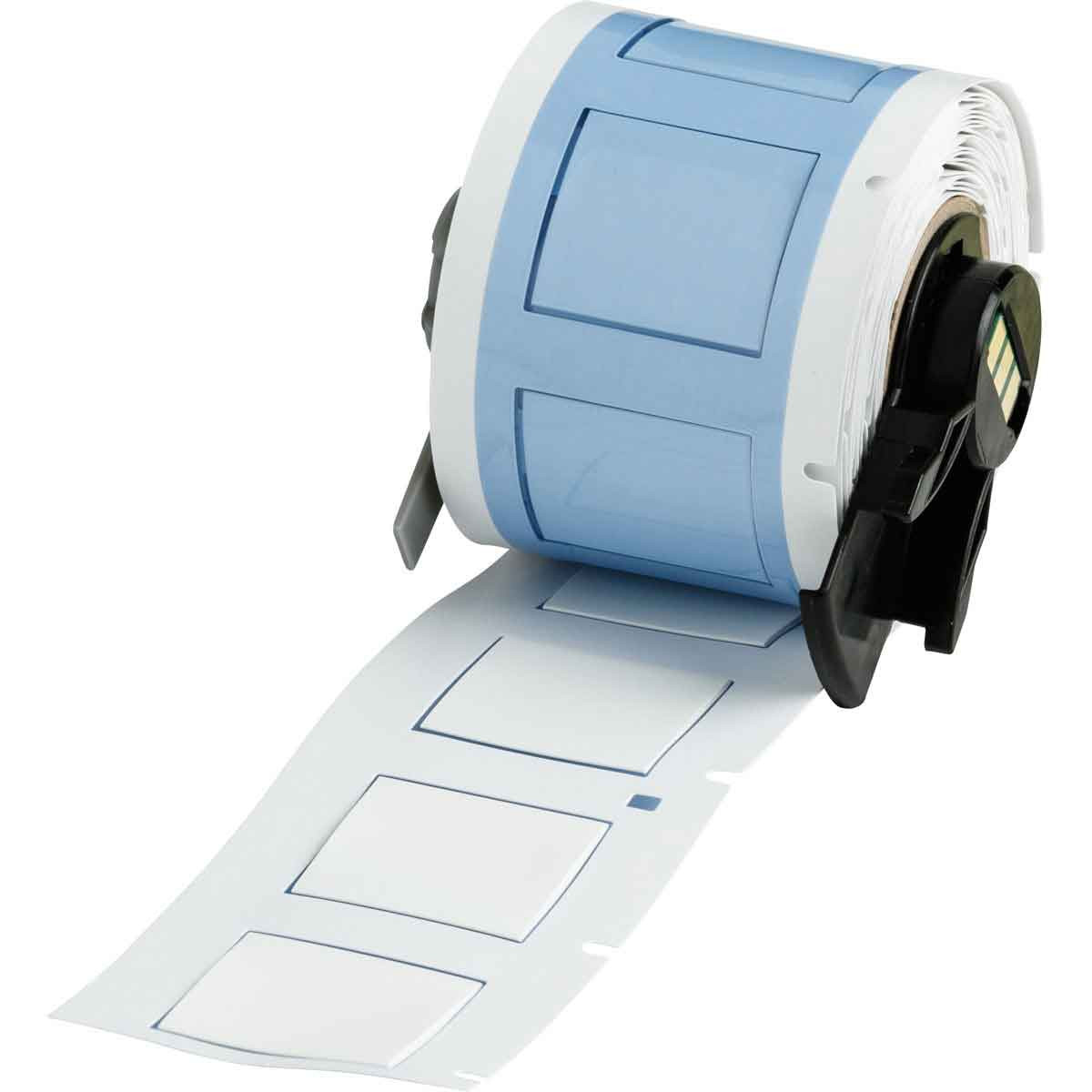 Brady PermaSleeve Heat Shrink Wire and Cable Labels, 3/4" Dia, for BMP61 BMP71 M611 - 1", White - PSPT-500-1-WT