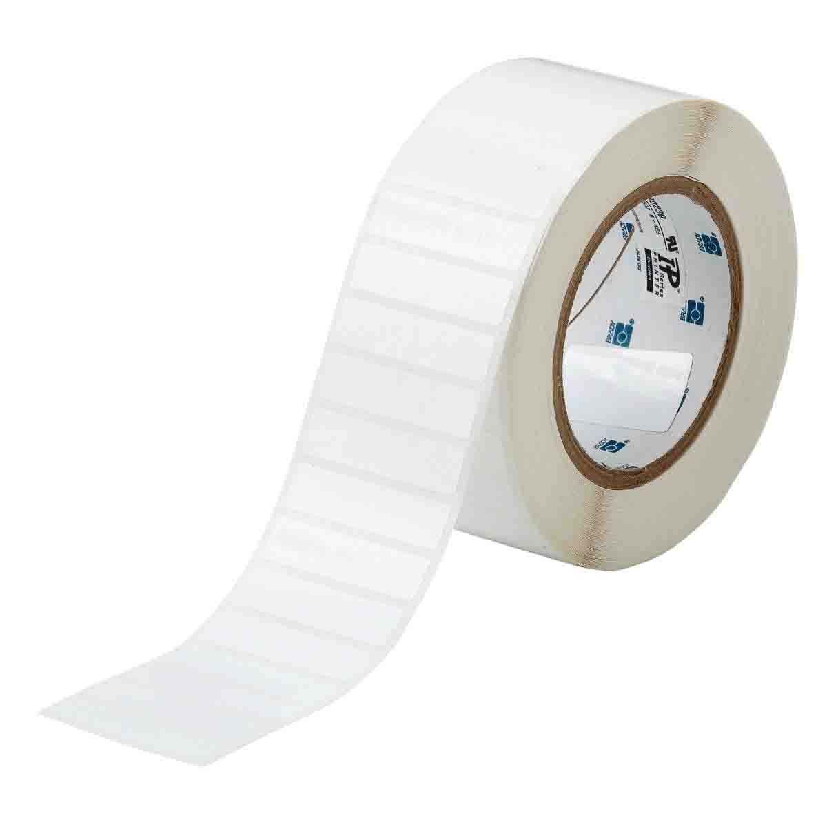 Brady Harsh Environment Multi-Purpose Polyester Labels for 3" Core Printers - 0.5" x 2", White - THT-53-423-3