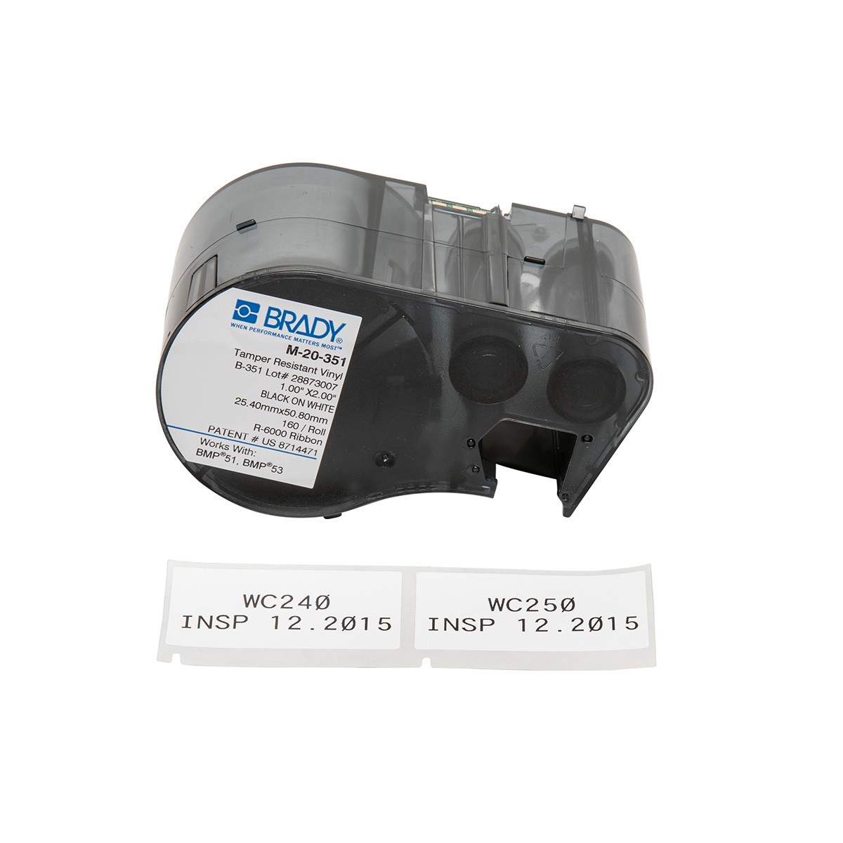 Brady BMP51 BMP53 Destructible Vinyl Tamper-resistant Labels - M-20-351