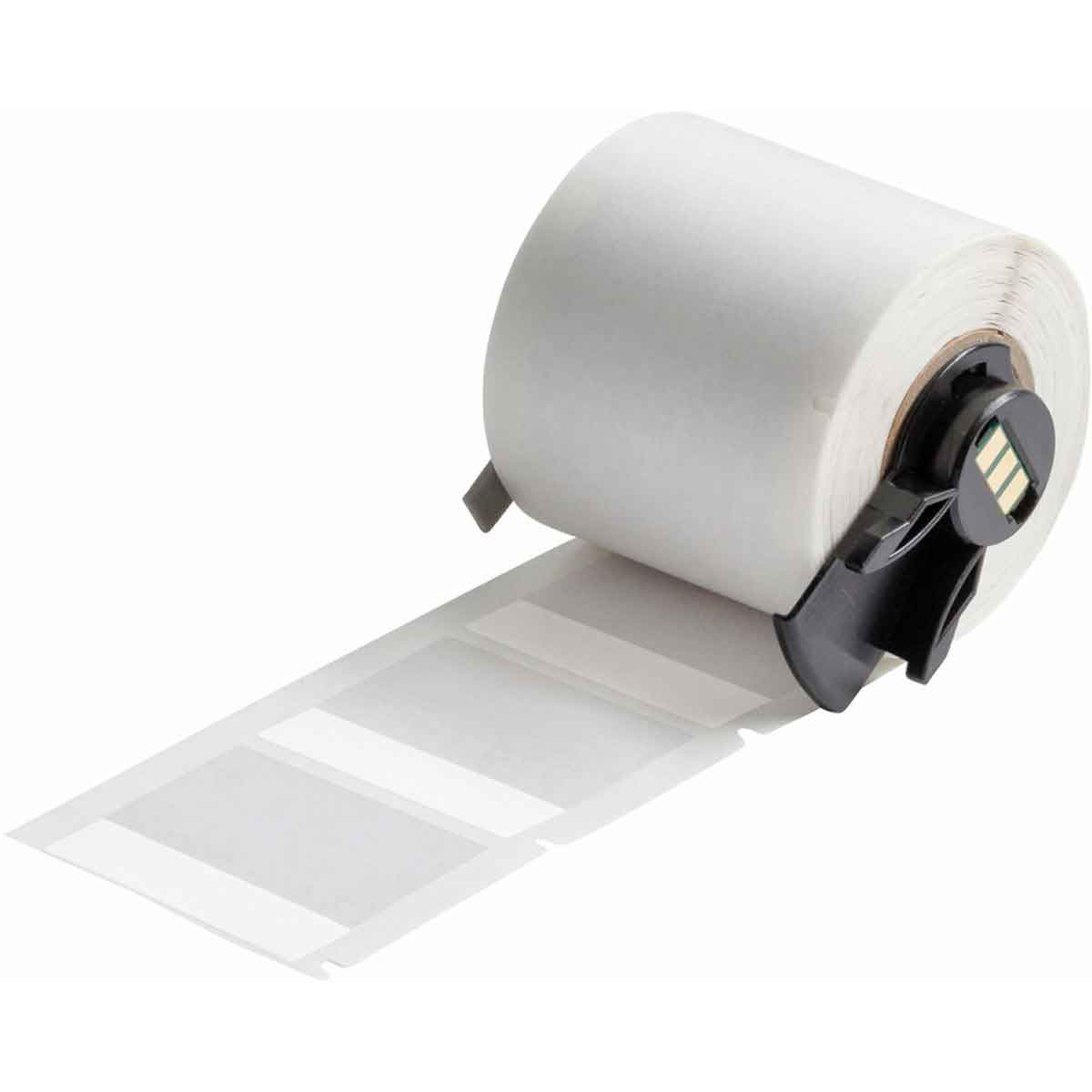 Brady Self-Laminating Vinyl Wrap Around Labels for BMP61 BMP71 M611 - 1.5"x 1.75", White / Clear - PTL-88-427