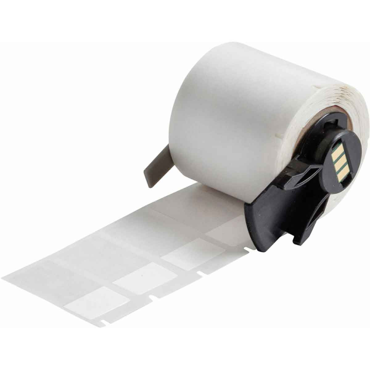 Brady Self-Laminating Vinyl Wrap Around Labels for BMP61 BMP71 M611 - 1.5"x 0.75", White / Clear - PTL-30-427