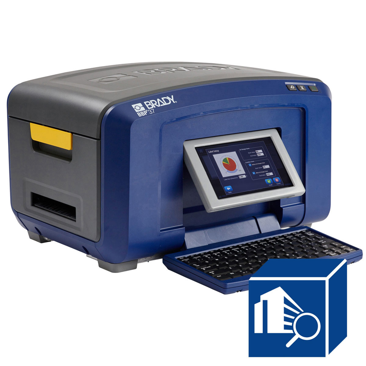 Brady BBP37 Color and Cut Printer with Workstation Safety and Facility ID Software Suite: General ID Kit. - BBP37-GEN-KIT