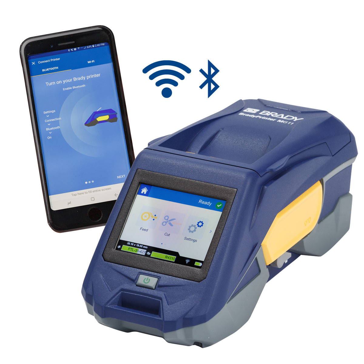 Brady Printer M611 Mobile Label Printer. - M611-AM-BT-W